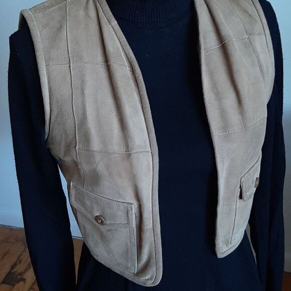 Vintage suede vest   - Picture 1 of 4
